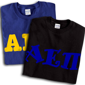 Alpha Epsilon Pi T-Shirt, Printed 10 Fonts, 2-Pack Bundle Deal, G500 - CAD