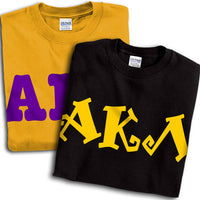 Alpha Kappa Lambda T-Shirt, Printed 10 Fonts, 2-Pack Bundle Deal, G500 - CAD