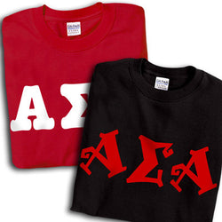 Alpha Sigma Alpha T-Shirt, Printed 10 Fonts, 2-Pack Bundle Deal, G500 - CAD