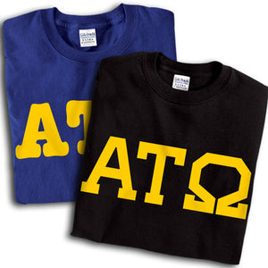 Alpha Tau Omega T-Shirt, Printed 10 Fonts, 2-Pack Bundle Deal - G500 - CAD