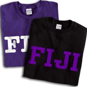 FIJI T-Shirt, Printed 10 Fonts, 2-Pack Bundle Deal - G500 - CAD