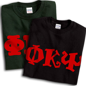 Phi Kappa Psi T-Shirt, Printed 10 Fonts, 2-Pack Bundle Deal - G500 - CAD
