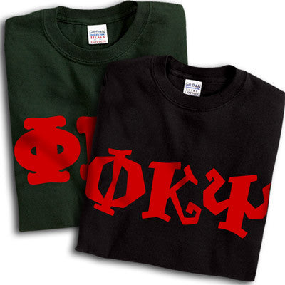 Phi Kappa Psi T-Shirt, Printed 10 Fonts, 2-Pack Bundle Deal - G500 - CAD