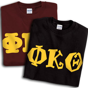 Phi Kappa Theta T-Shirt, Printed 10 Fonts, 2-Pack Bundle Deal - G500 - CAD