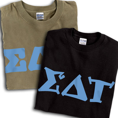 Sigma Delta Tau T-Shirt, Printed 10 Fonts, 2-Pack Bundle Deal - G500 - CAD
