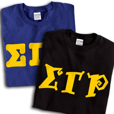 Sigma Gamma Rho T-Shirt, Printed 10 Fonts, 2-Pack Bundle Deal - G500 - CAD
