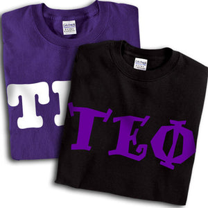 Tau Epsilon Phi T-Shirt, Printed 10 Fonts, 2-Pack Bundle Deal - G500 - CAD