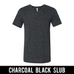 Alpha Chi Omega V-Neck Shirt, Horizontal Letters - 3005 - TWILL