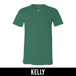 Alpha Kappa Lambda Fraternity V-Neck T-Shirt (Vertical Letters) - Bella 3005 - TWILL
