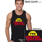 Suns Out Guns Out Printed Fraternity Tank - Next Level 3633 - CAD