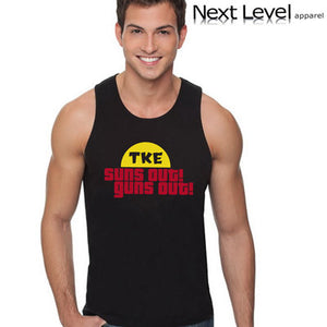Suns Out Guns Out Printed Fraternity Tank - Next Level 3633 - CAD
