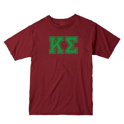 Comfort Colors® Fraternity T-Shirt, Printed Varsity Letters - C1717 - CAD