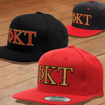 Phi Kappa Tau Snapback Cap, 2-Color Greek Letters - 6089 - EMB