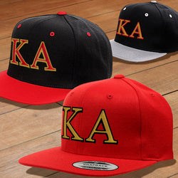 Kappa Alpha Snapback Cap, 2-Color Greek Letters - 6089 - EMB