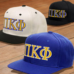 Pi Kappa Phi Snapback Cap, 2-Color Greek Letters - 6089 - EMB