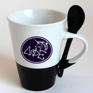 Delta Phi Epsilon Sorority Coffee Mug with Spoon - 6150