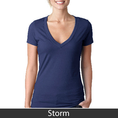 Delta Delta Delta Deep V Sorority Printed Tee - Next Level 6640 - CAD