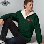 Alpha Chi Omega Pullover Jacket, Bar Design - Charles River 9905 - EMB