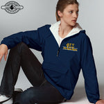 Phi Sigma Sigma Pullover Jacket, Bar Design - Charles River 9905 - EMB