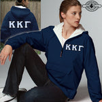 Kappa Kappa Gamma Pullover Jacket - Charles River 9905 - TWILL