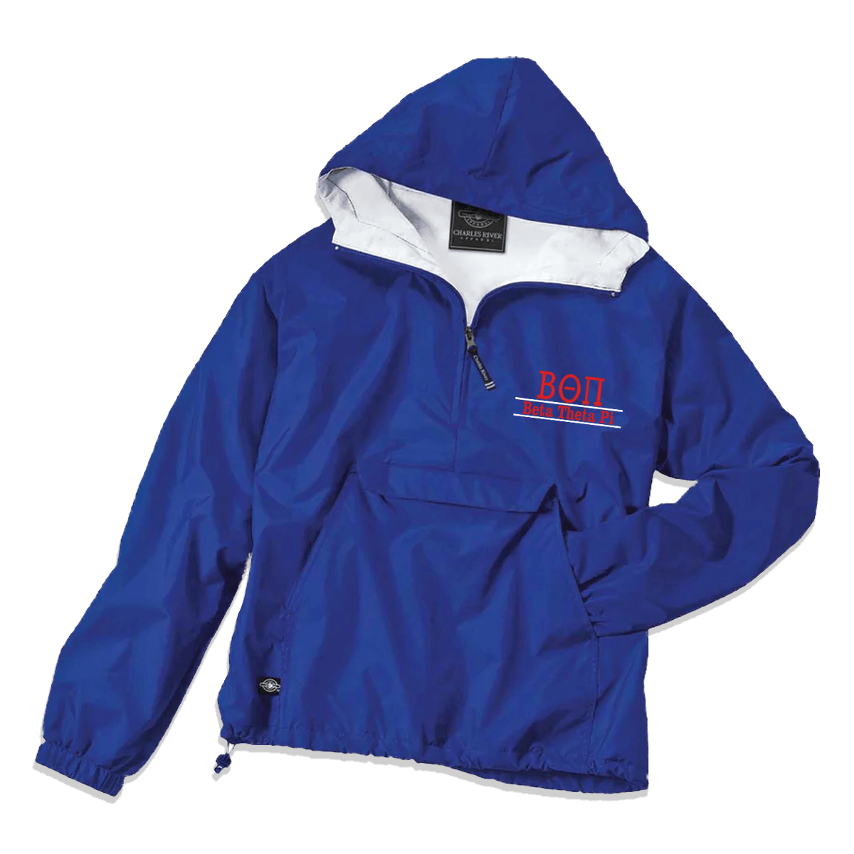 Fraternity Pullover Jacket, Bar Design - EMB