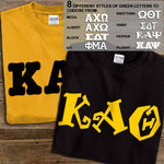 Kappa Alpha Theta T-Shirt, Printed 10 Fonts, 2-Pack Bundle Deal - G500 - CAD