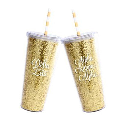 Sorority Glitter Tumblers - a3003