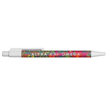 Alpha Chi Omega Sorority Floral Pen - Alexandra Co. a3011