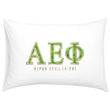 Alpha Epsilon Phi Floral Cotton Pillowcase - Alexandra Co. a3016
