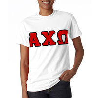 Alpha Chi Omega Letter T-Shirt - G500 - TWILL