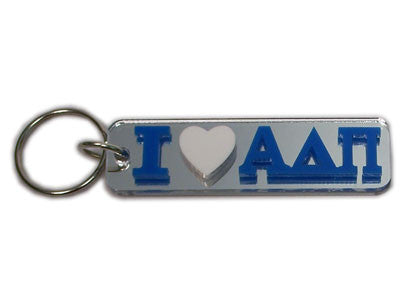 Alpha Delta Pi I Love Keychain - Craftique cqMHK