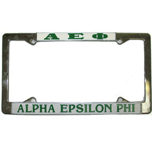 Alpha Epsilon Phi License Plate Frame - Rah Rah Co. rrc