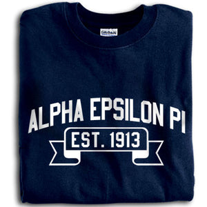 Alpha Epsilon Pi T-Shirt, Printed Vintage Football Design - G500 - CAD