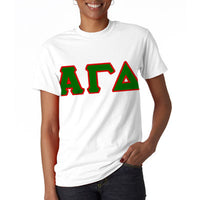 Alpha Gamma Delta Letter T-Shirt - G500 - TWILL