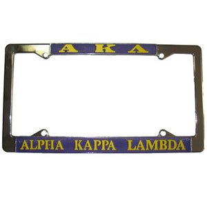 Alpha Kappa Lambda License Plate Frame - Rah Rah Co. rrc