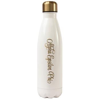 Sorority Stainless Steel Shimmer Water Bottle - a3001