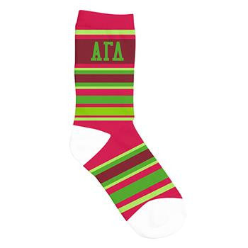 Alpha Gamma Delta Crew Socks - a3007