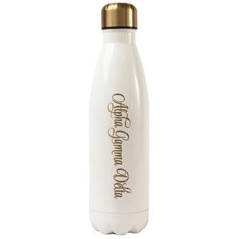 Alpha Gamma Delta Stainless Steel Shimmer Water Bottle - a3001