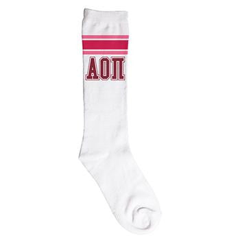 Alpha Omicron Pi Knee High Socks - a3008