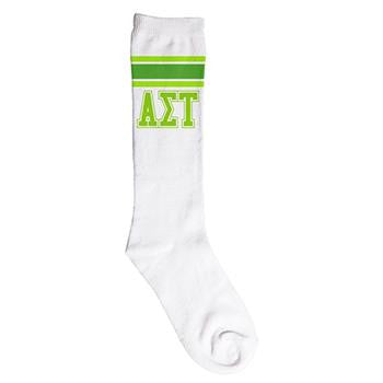 Alpha Sigma Tau Knee High Socks - a3008