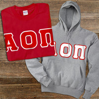 Alpha Omicron Pi Hoodie and T-Shirt, Package Deal - TWILL