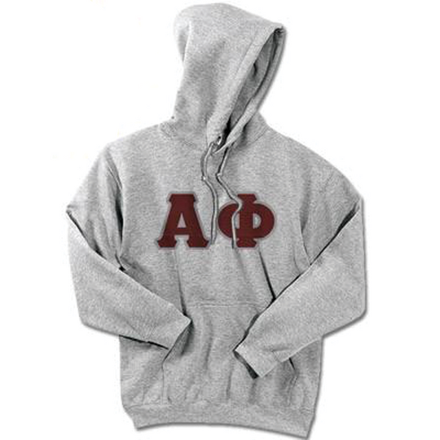 Alpha Phi Standards Hooded Sweatshirt - G185 - TWILL