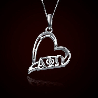 Alpha Phi Omega Fraternity Heart Charm - GSTC-HeartCharm