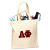 Alpha Phi Budget Tote, Printed Greek Letters - CAD