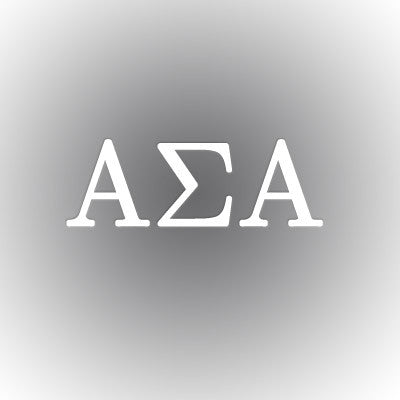 Alpha Sigma Alpha Car Window Sticker - compucal - CAD