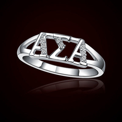 Asa Rings Alpha Sigma Alpha Sorority Ring - GSTC-R001 – Something Greek