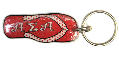 Alpha Sigma Alpha Flip-Flop Keychain - Craftique FF-KC