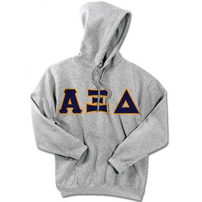 Alpha Xi Delta Standards Hooded Sweatshirt - $25.99 Gildan 18500 - TWILL