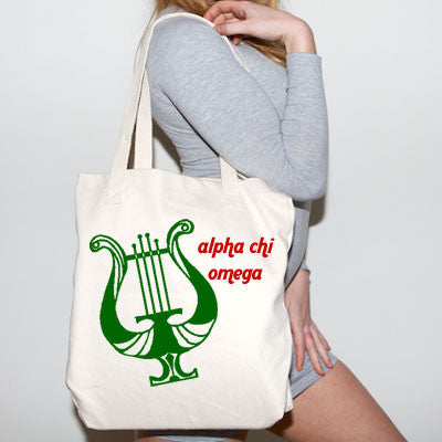 Alpha Chi Omega Budget Tote, Printed Mascot - CAD