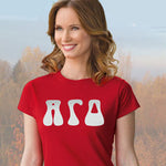 Alpha Gamma Delta Ladies' Softstyle Printed T-Shirt - Gildan 6400L - CAD